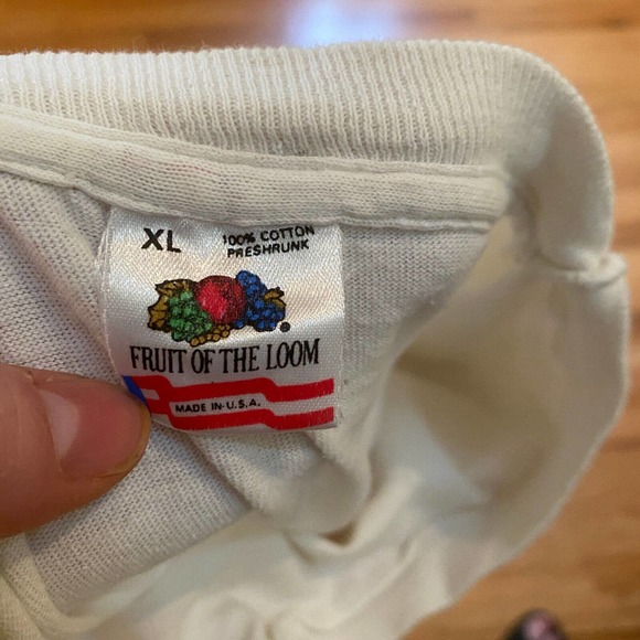 Vtg. Wheaties Sz XL T-Shirt Fruit of the Loom Made in USA White 100% Cotton - Picture 6 of 8
